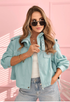 Scurtă skórzana Geacă bomberka Marisa galben