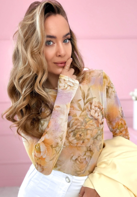 Body din plasă cu flori Skylar