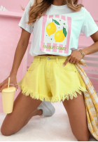 din denim Șorturi z szerokimi nogawkami Endless Blue albastre