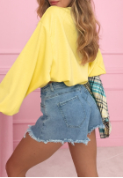 Hanorac ze ściągaczem masełko Lorraine galben