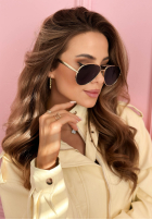 Ochelari przeciwsłoneczne City Shades złoto-maro