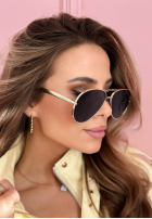 Ochelari przeciwsłoneczne City Shades złoto-maro