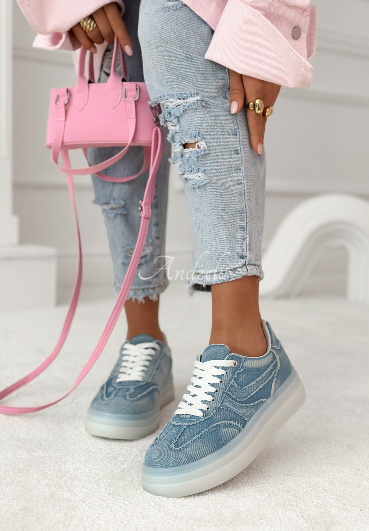 Adidași din denim Silvia