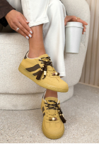 zamszowe sneakersy Chris galbenă