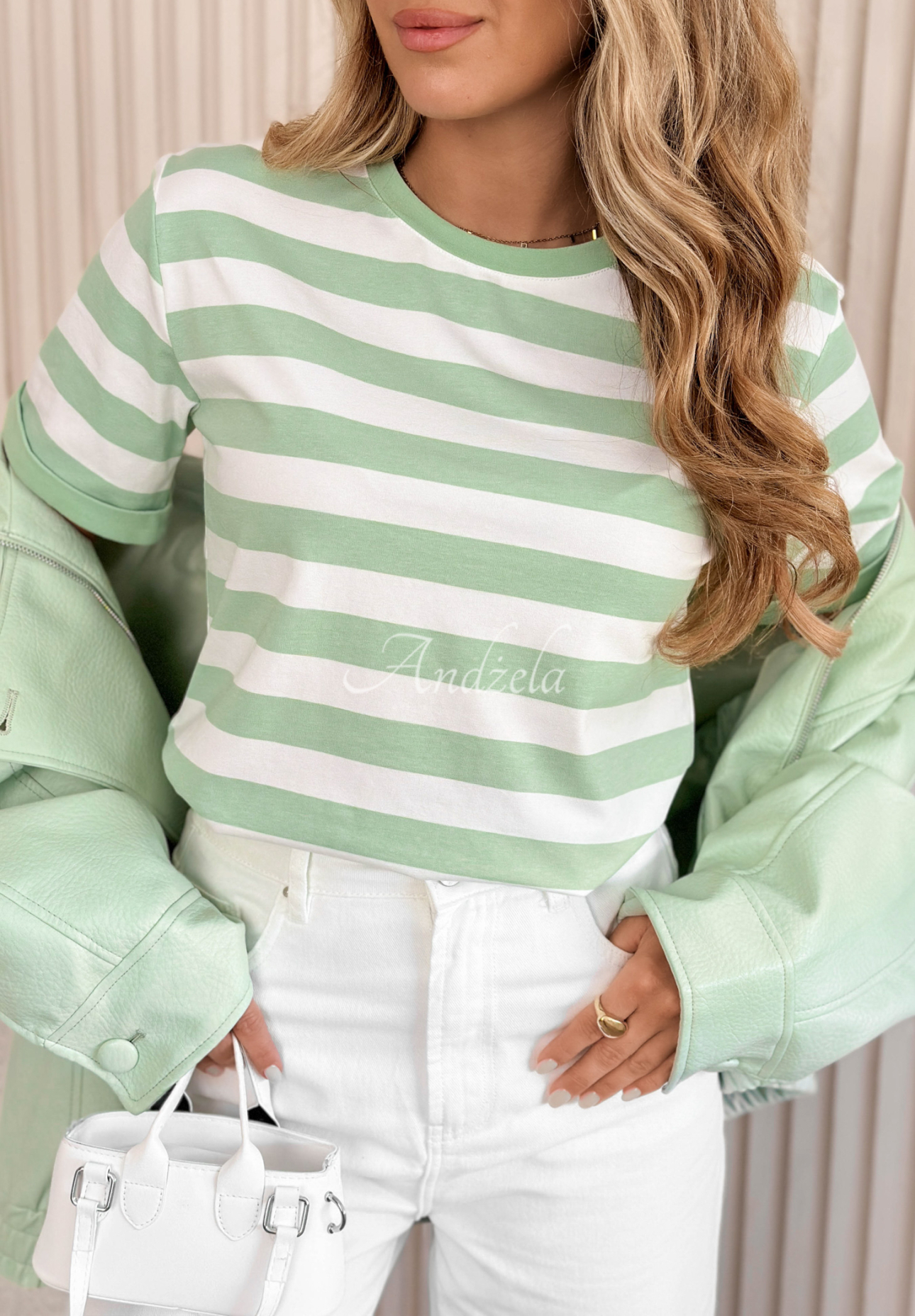 Tricou din bumbac cu dungi Louise