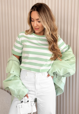 Tricou din bumbac cu dungi Louise