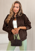 Scurtă Geacă bomberka Coldest Winds ciocolatie