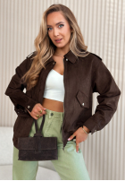 Scurtă Geacă bomberka Coldest Winds ciocolatie