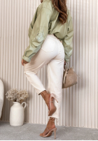 Pantaloni din denim mom fit Zahira albastre