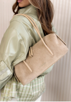 Zamszowa Geantă Sofia jasnobeżowa