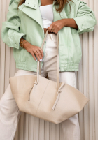 Skórzana Geantă Stefania bej