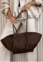 Skórzana Geantă Stefania bej