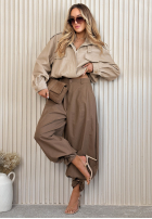 Scurtă skórzana Geacă bomberka Marisa galben