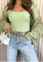 Pantaloni din denim skinny Andrina albastru deschis