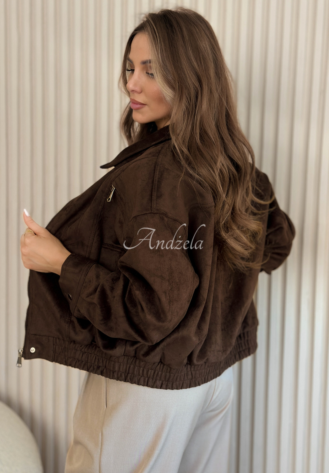 Geacă ramones din piele întoarsă Just A Mistake