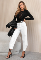 Body longsleeve z koronką na dekolcie The It Girl negre