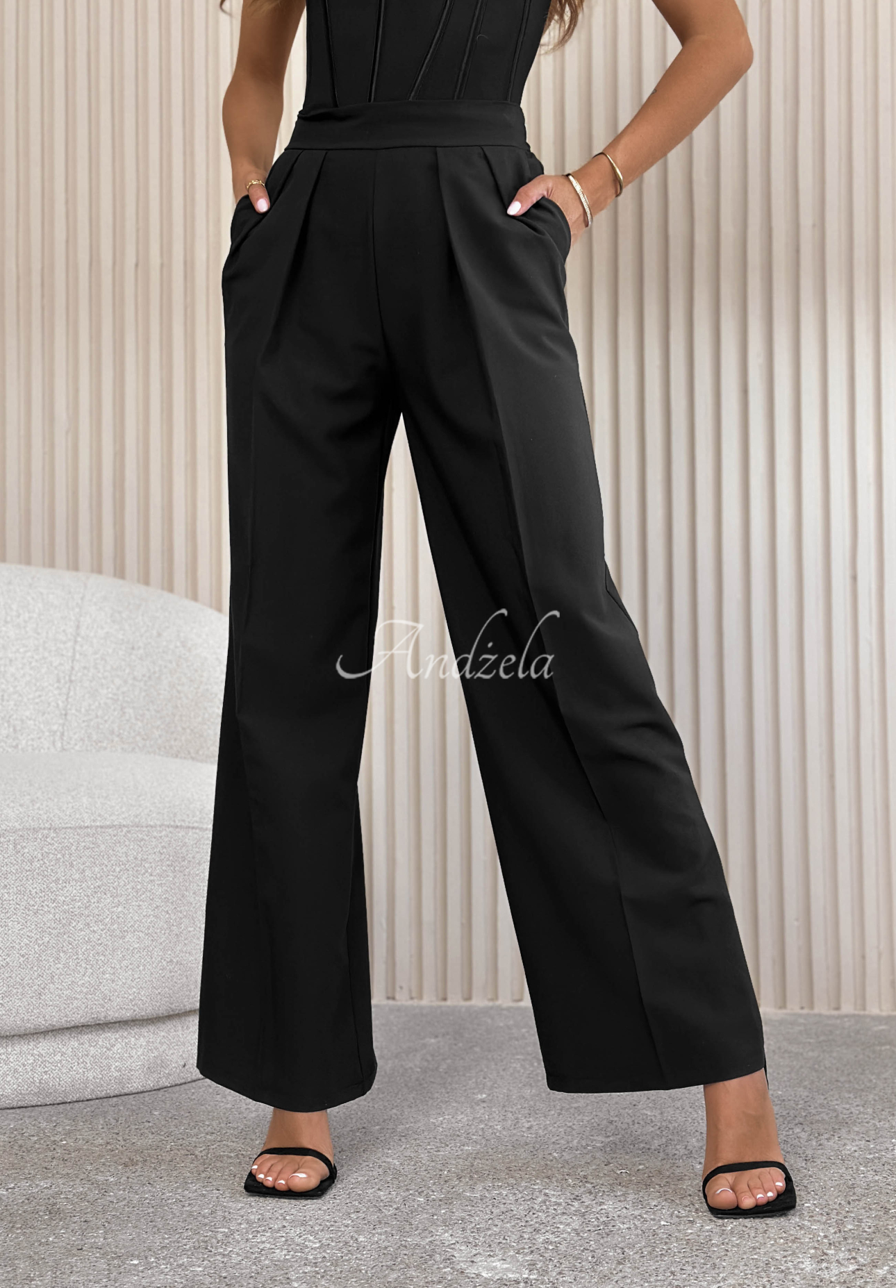 Pantaloni eleganți wide leg After You Left