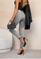 Pantaloni din denim skinny Laurie albastru deschis