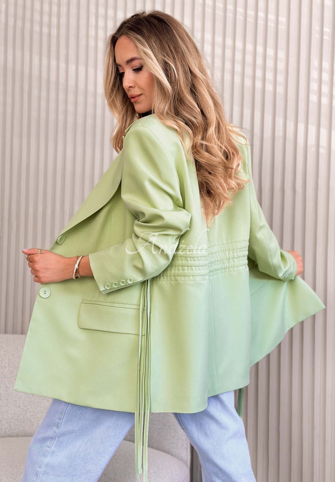 Sacou cu legare She Believed It