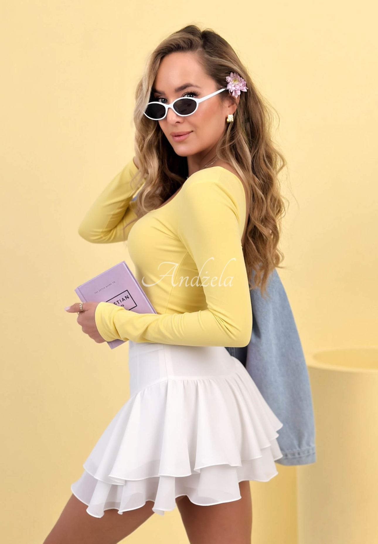 Fustă-pantalon cu volănașe All Over Again