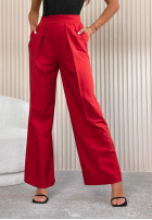 Pantaloni z przeszyciami After You Left roșii