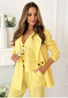 Elegancka Sacou z kołnierzem Cordelia roz