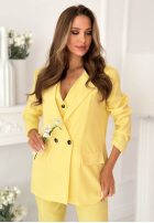 Elegancka Sacou z kołnierzem Cordelia roz