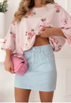 din denim Fustă mini Virelia roz