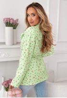 Kwiecista Sacou z paskiem i różą Macarena galben