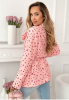 Kwiecista Sacou z paskiem i różą Macarena galben