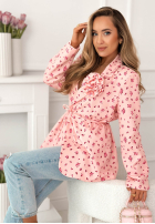 Kwiecista Sacou z paskiem i różą Macarena galben