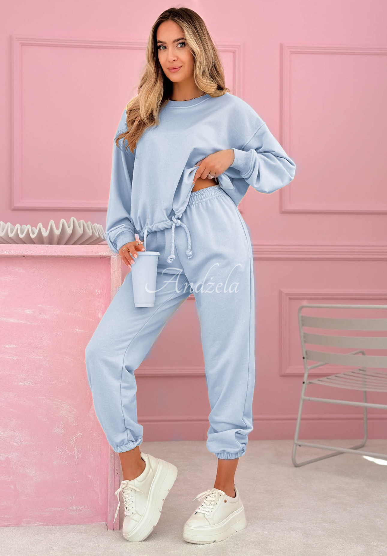 Set de trening din bumbac hanorac și pantaloni Denise