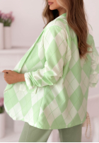 Sacou w kratę Sharon galben