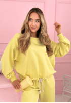 Compleu de trening Hanorac i Pantaloni Denise galben banană