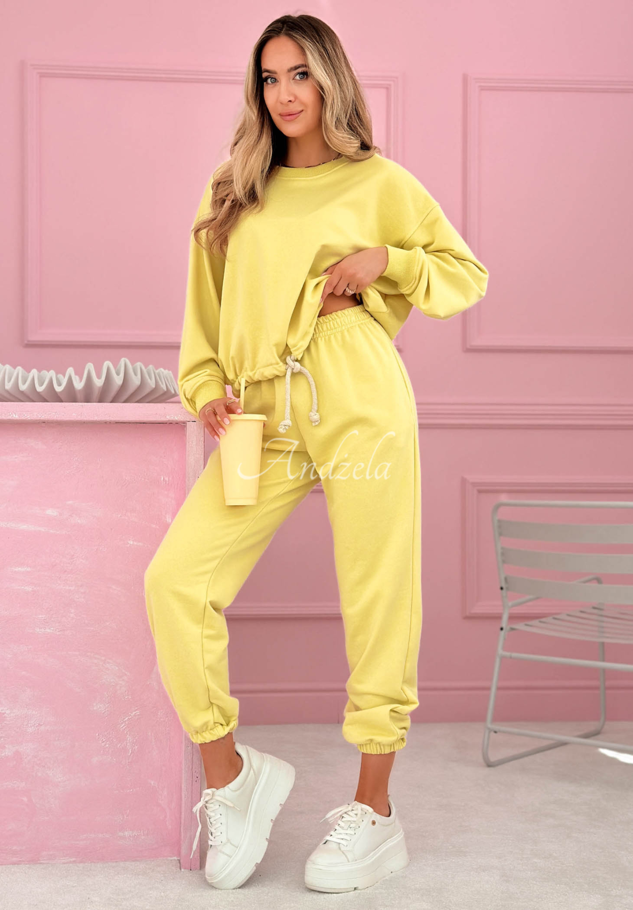 Set de trening din bumbac hanorac și pantaloni Denise