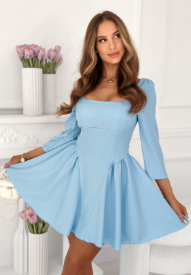 Rochie mini evazată cu decolteu pătrat Good Luck Baby