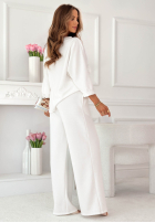 Compleu de trening z kwiatami Floralia roz pudră