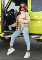 Scurtă pikowana Geacă Mirella negru