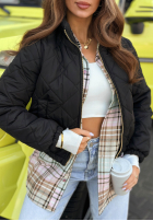 Scurtă pikowana Geacă Mirella negru