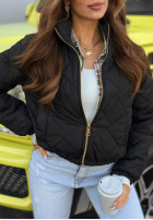 Scurtă pikowana Geacă Mirella negru