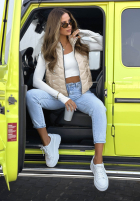 Scurtă pikowana Vestă Spring Cloud ecru