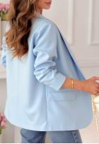 clasic Sacou Premium albastru azuriu II