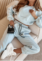 Compleu de trening Queen albastru azuriu