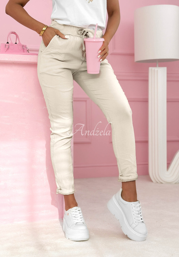 Pantaloni din material cu viscoză Archie