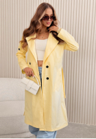 Długi Palton  trencz Miraldi roz