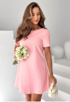 Rochie mini z kokardą Mariette galben