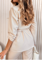 Compleu Sacou i Pantaloni Old News ecru