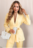 Compleu Sacou i Pantaloni Old News ecru