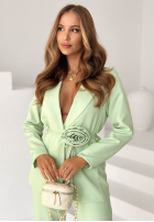 Garnitur damski z kwiatkiem Tessa roz