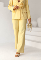 Garnitur damski z kwiatkiem Tessa roz